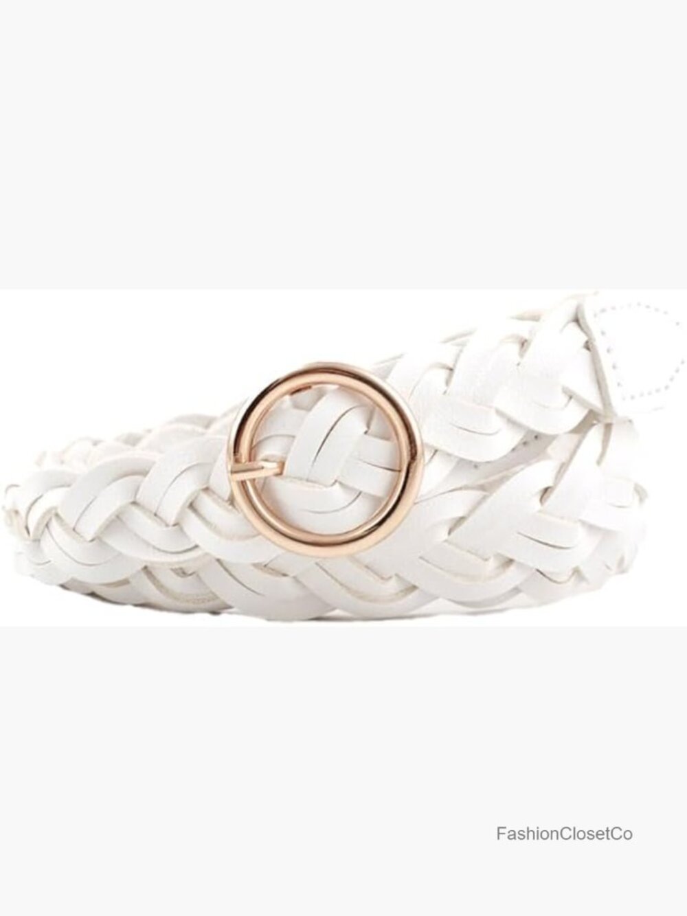 Pu Leather Braided Skinny Woven Belt For Jeans